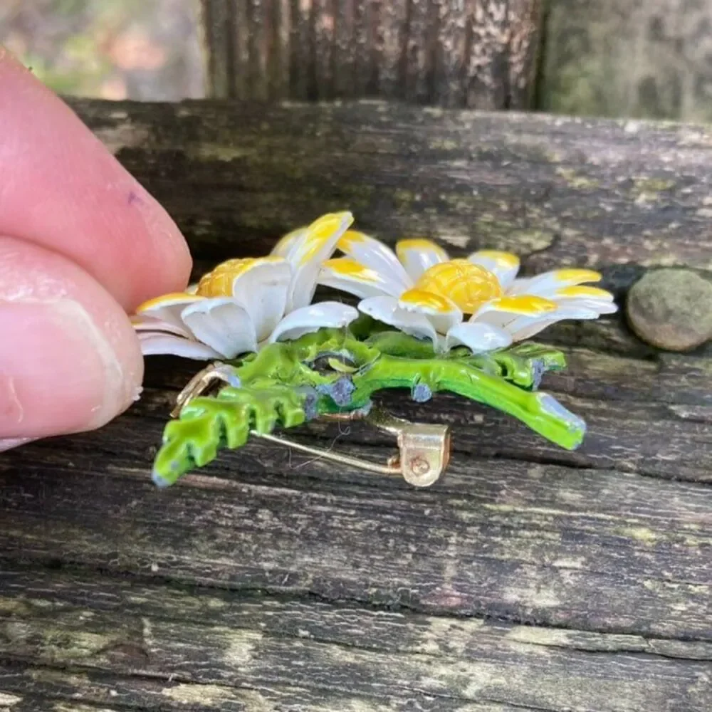 Vintage Antique Daisy Pin Jewelry